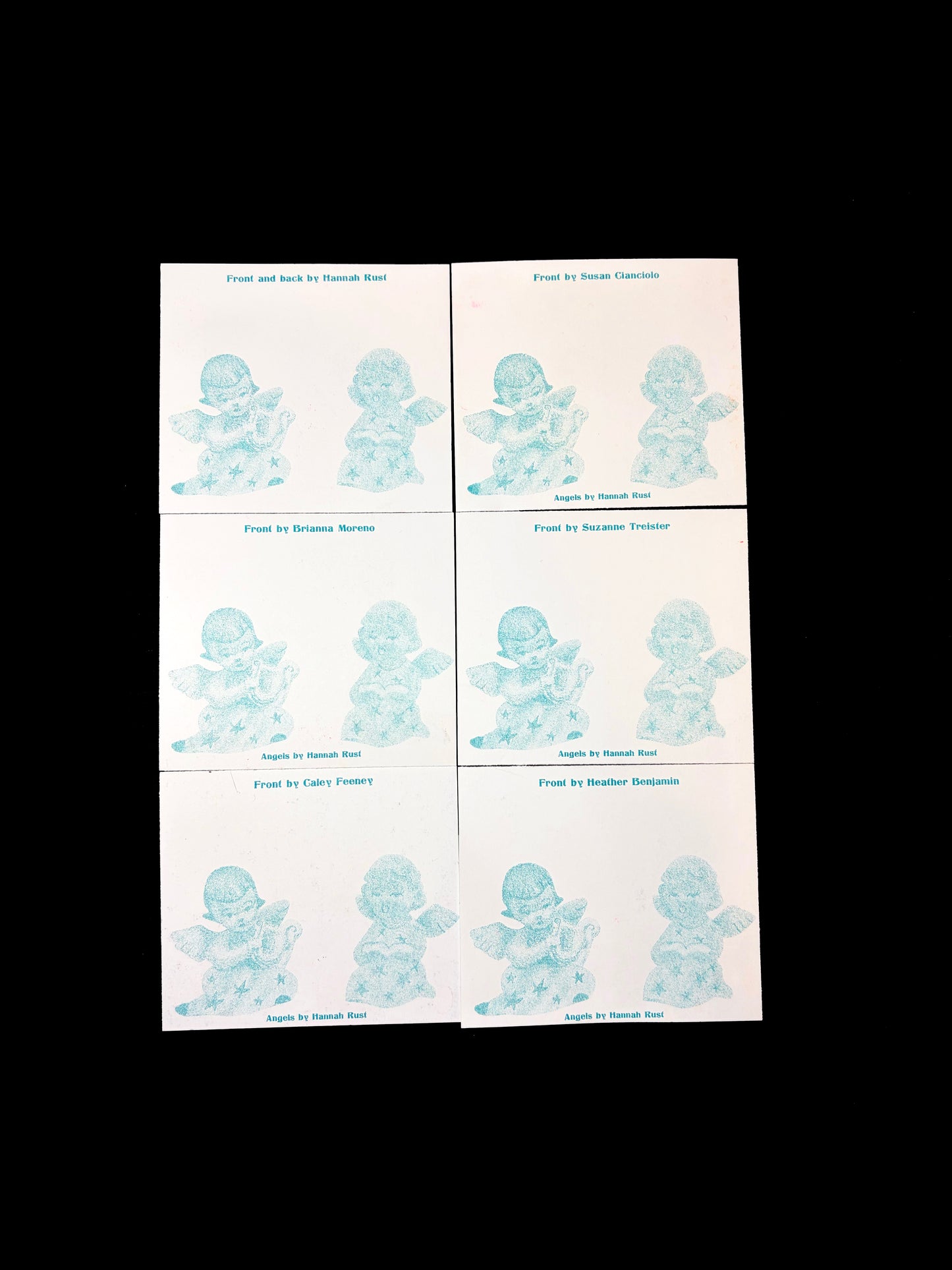 Valentine's Day cards by six artists