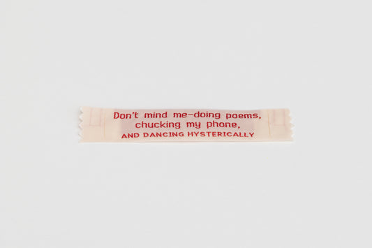 Don't mind me-doing poems