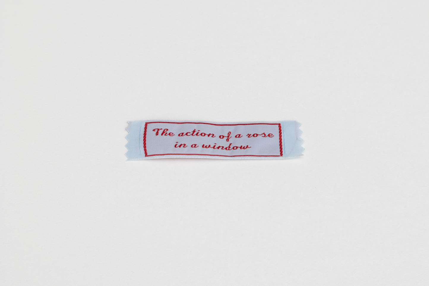 The action of a rose in a window