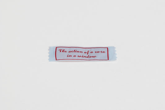 The action of a rose in a window